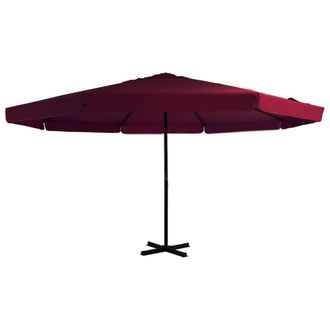 Berkfield Home Outdoor Parasol with Aluminium Pole 500 cm Bordeaux Red