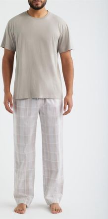 Majestic International Long Day Pajama T-Shirt & Pants in Cappuccino at Nordstrom, Size Xx-Large