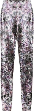 Isabel Marant Bella sequinned leggings - women - Polyester/Viscose/Cotton - 40 - Silver