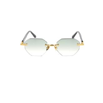 John Dalia Stijlvolle zonnebril voor zonnige dagen - unisex - Accessoires - Geel - Maat: ONE Size