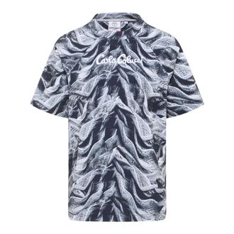Carlo Colucci Artificial Knit T-Shirt - male - Carlo Colucci - T-Shirts - Multicolor - XL - Tops