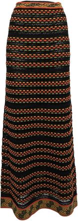Missoni 2024 pointelle-knit skirt - Black