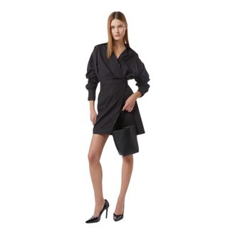 Silvian Heach Korte chemisierjurk - Dames - Korte kleedjes - Zwart - XS - Kleedjes