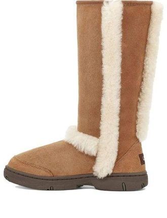 UGG (WMNS) UGG Sunburst Tall White Brown 5218-CHE