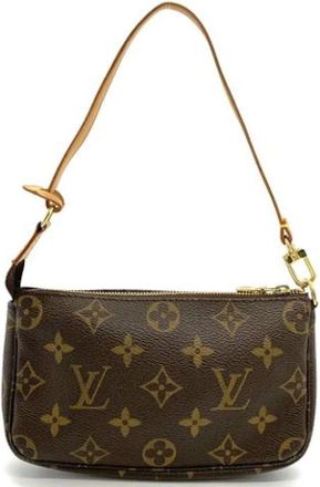 Louis Vuitton Pre-owned Shoulder Bags, female, Brown, Size: ONE SIZE Pre-owned Vintage Canvas Shoulder Bag