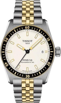 Tissot PR516 Powermatic 80 Automatic White Dial Two-tone Steel Unisex Watch T149.407.22.011.00