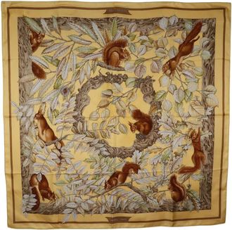 Herm&egrave;s Pre-owned Hermes Casse Noisette Silk Scarf 90 Ladies 9QDYJG1J5PQ3LNZZ