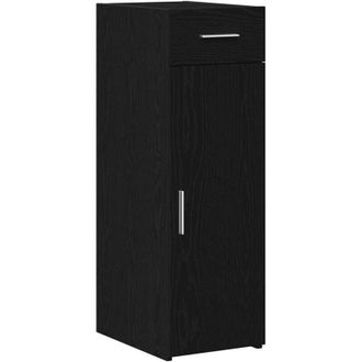 vidaXL vidaXL Credenza Rovere nero 30 x 42.5 x 93 cm Legno multistrato