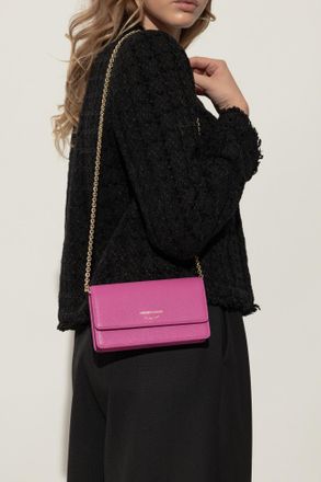 Emporio Armani Clutch With Logo, Womens, Pink