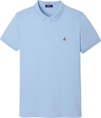 Jott Basic Katoenen Poloshirt - Heren - Polos - Blauw - M - Katoen - Tops