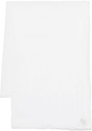 Toteme crinkled scarf - women - Organic Cotton - One Size - White