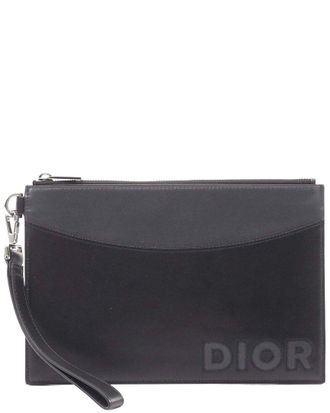 Dior Clutch Bag Black/Grey (Authentic Pre-Loved)