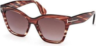 Tom Ford Authentieke Elvira Bril met Premium Kwaliteit - Dames - Zonnebrillen - Veelkleurig - 55 MM - Accessoires