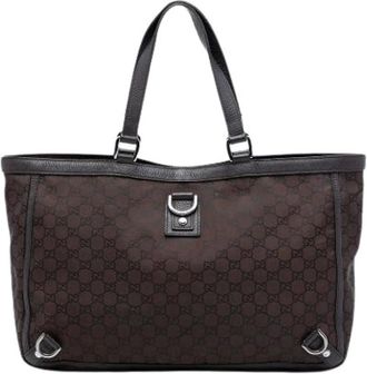 Gucci Pre-owned Tote Bags, female, Brown, Size: ONE SIZE Pre-owned The Abbey D Ring tote bag