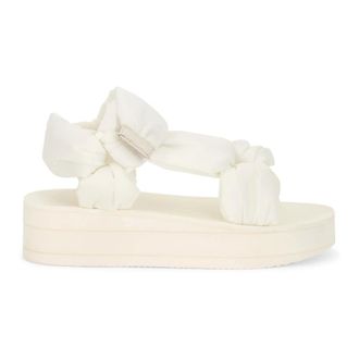 Red Valentino Flat Sandals, female, Beige, Size: 11 US Sandalo