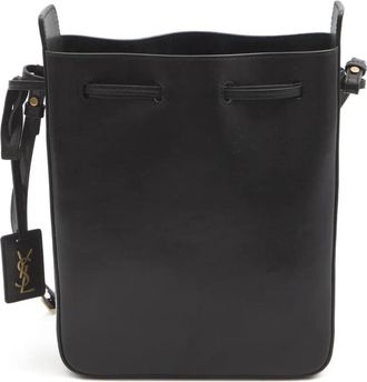 Saint Laurent Leren bucket-tas - Zwart