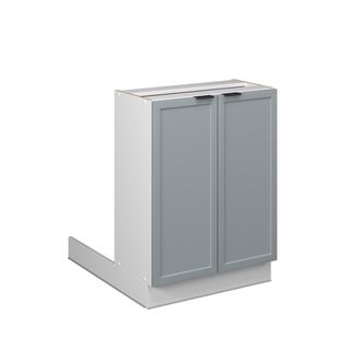 Vicco Isla De Cocina Fame-line, Azul Claro-gris, 60 Cm Sin Encimera