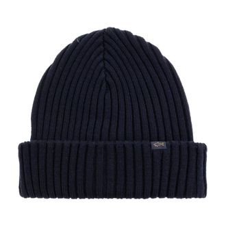 Paul & Shark Wool beanie - male - Paul & Shark - Accessories - Blue - ONE SIZE - Accessories