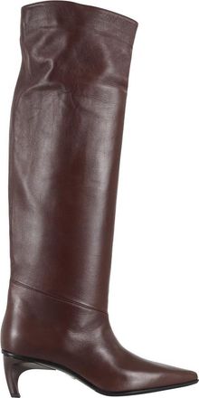 Giampaolo Viozzi Elegante Nappa Leren Schoenen - Dames - Laarzen met Hak - Bruin - 36 EU - Schoenen