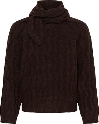 Soaked In Luxury Gebreide kleding - Dames - Coltruien - Bruin - XS - Truien & Vesten