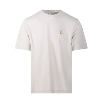 Maison Kitsun&eacute; Heren, Tops, Beige, Maat: S Katoen
