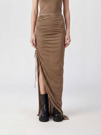 Rick Owens Rick Owens DRKSHDW Gonna lunga in jersey di cotone