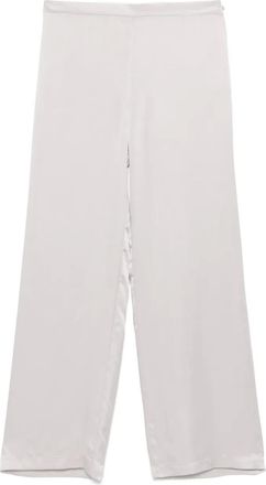 Iro Pantaloni dritti in seta satinata - Grigio