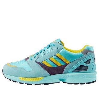 adidas x GUCCI ZX 8000 Sneakers Aqua Blue Yellow Brown 721936-AAA9L-4644