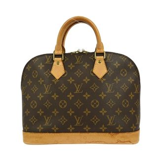 Louis Vuitton Alma Handbag Monogram Canvas Brown Canvas Handbag (Pre-Owned)