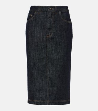 Dolce & Gabbana Denim pencil skirt
