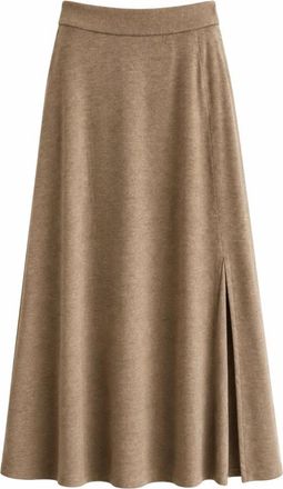 Cruna Midirok in Wolmix - Dames - Midirokken - Bruin - 2XS - Wol - Rokken