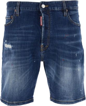 Dsquared2 Marine Short - Heren - Denim shorts - Blauw - XL - Korte Broeken