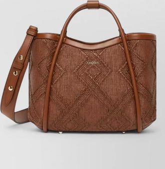 Max Mara extra small marine bucket bag fabric