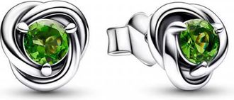 Pandora August Birthstone Eternity Circle Stud Earrings