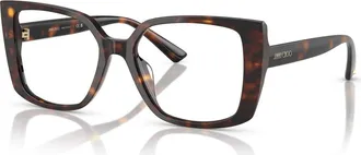 Jimmy Choo London 51mm Butterfly optical glasses in Tortoise at Nordstrom