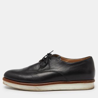 Tod's Tods Black Leather Platform Oxfords