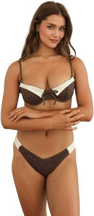 Dippin' Daisy's Swimwear Eze Super Cheeky Bikini Bottom in Brunette at Nordstrom, Size X-Small