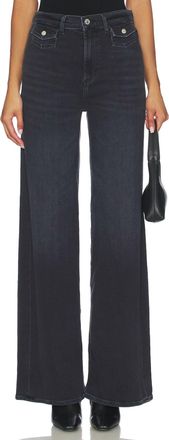 Citizens Of Humanity Issy Wide Leg Jeans In Washed Black