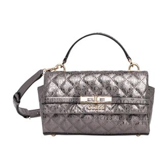 Guess Idra Flap Handtas - Dames - Handtassen - Grijs - ONE Size - Polyester - Tassen