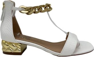 Ex&eacute; Womens Katy 386 Chain Sandal In White