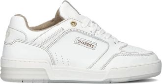 Shabbies Amsterdam Schoenen, Dames, Wit, 42 EU, Leer, Revin Contra Sneakers