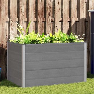 vidaXL Arriate De Wpc Gris 150x100x91 Cm Vidaxl