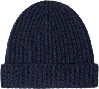 Loro Piana Maglia Inglese Hat - Heren - Hoeden - Blauw - ONE Size - Kasjmier - Accessoires