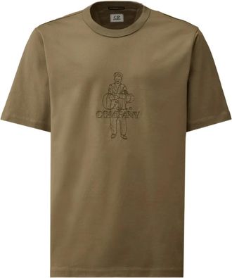 C.P. Company T-shirt con ricamo - Grigio