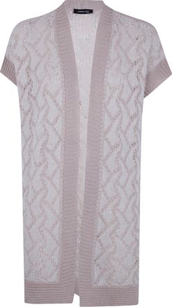 Anneclaire Short Sleeves Long Cardigan