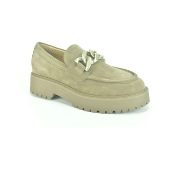 Nero Giardini Schoenen, Dames, Grijs, 39 EU, Suède, Taupe Suède Mocassin Loafers