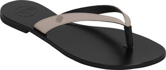 Bella | Ha Italian Leather Handmade Flip Flop in Chateau Grey at Nordstrom, Size 8Us