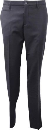 Patrizia Pepe Prince of Wales Blauw/Zwarte Broek - Heren - Slim Fit Broeken - Blauw - S - Wol - Broeken