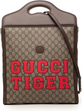 Gucci Pre-owned Gucci GG Supreme Web Tiger Satchel Ladies CZ3ISG3DO9U5ZPU8