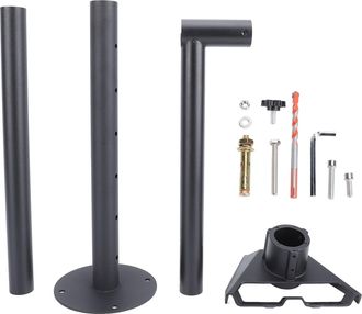 Infinite Verstellbares Wandmontageset F&uuml;r Rechteckige Gen 3/v4-antenne Mit Schlauchadapter, Komplettes Set Inklusive Sockel, Verl&auml;ngerung, Bohrer Und Wetterfes